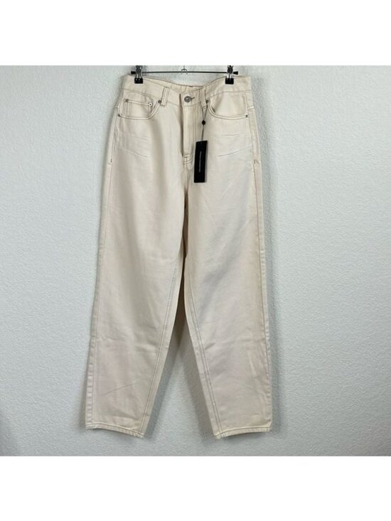 French Connection Denim - French Connection Acquard Barrel Leg Jeans